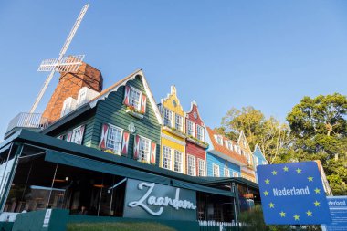Nova Petropolis, Rio Grande do Sul, Brazil - Apr 20th, 2022: Zaandam is a Dutch style themed restaurant in Nova Petropolis, Serra Gaucha