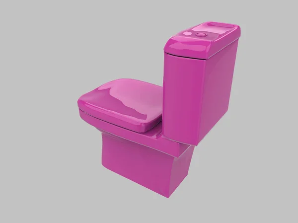 Illustration Pink Lavatory Closet Bathroom Seat — Stock Photo, Image