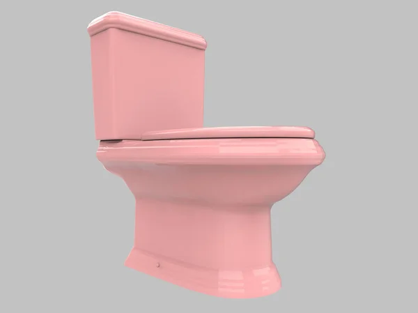 Closet Pink Toilet Bathroom Porcelain Illustration — Stock Photo, Image