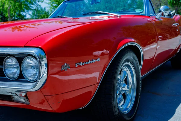 Closeup Vintage Pontiac Firebird Sports Car — Stock Photo, Image