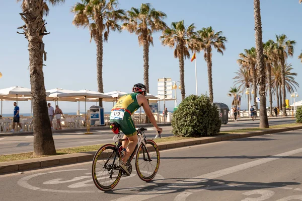 Triathlon Race Benalmadena Malaga Cycling Test May 2022 — Stock Photo, Image