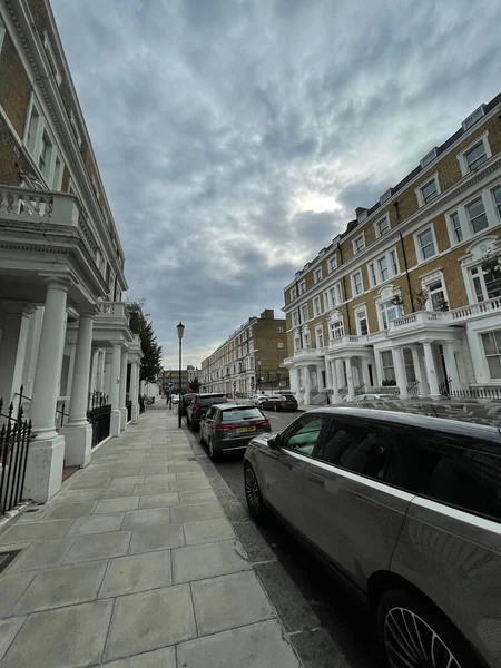 View Streets Buildings London Cloudy Day — Zdjęcie stockowe
