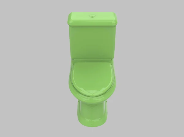 Grön Illustration Toalettskåp Toalett — Stockfoto