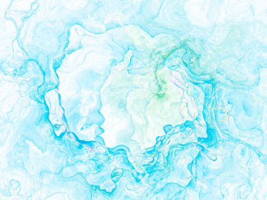 Soyut arkaplan illüstrasyonuna bir göz atın, modern hipster fraktal alev grafiği. Renkli sürreal poster, afiş