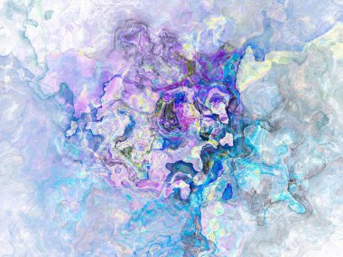 Renkli desenli soyut bir holografik arkaplan