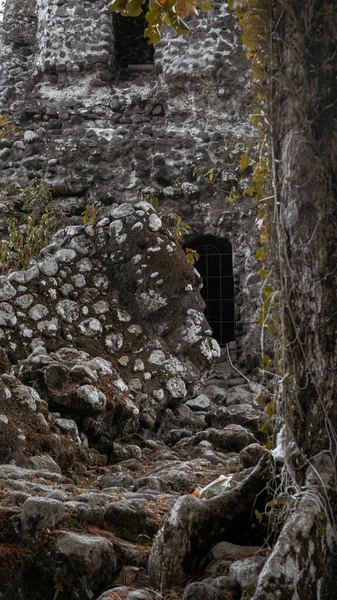 Vertical Shot Ruins Old Stone Building — Stock Photo, Image