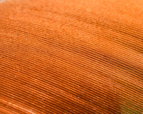Detailní Záběr Textury Oranžové Tkaniny — Stock fotografie