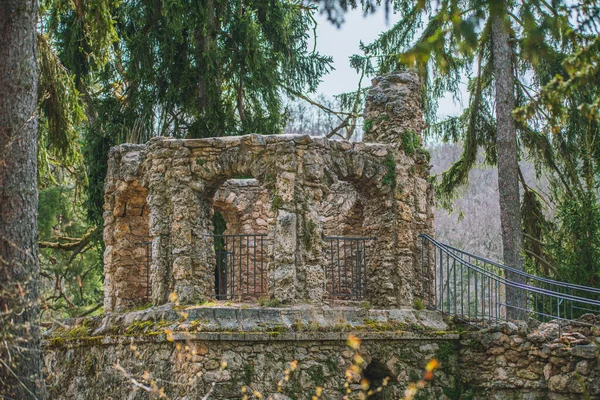 Castelo Antigo Das Pedras Alinhadas Como Lugar Atração Turística — Fotografia de Stock