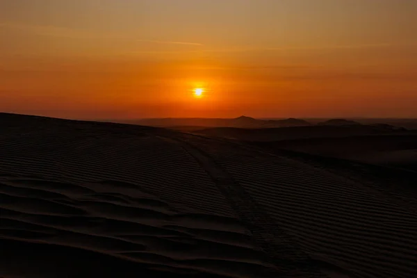 Beautiful View Sunset Desert Paracas Peru — Stock Photo, Image