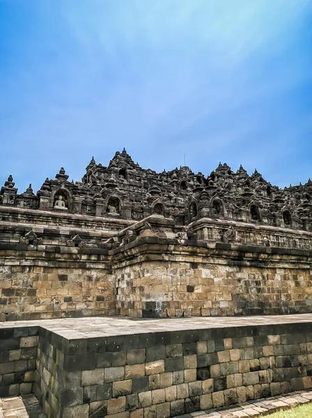 Endonezya Magelang Daki Borobudur Tapınağı — Stok fotoğraf