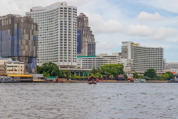 Chaophraya Nehri ve Bangkok Tayland 'ın Güneydoğu Asya manzarası