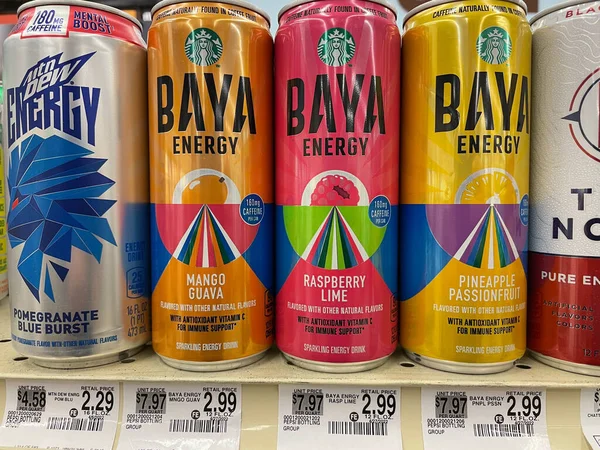 Augusta Usa Retail Store Drinks Baya Energy Drinks —  Fotos de Stock