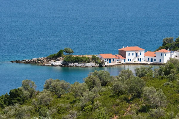 Wonderful Architecture Traditional House Sea Greece Ultimate Travel Destination Pelion — Stock Photo, Image