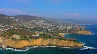 A beautiful slow-motion view of the tide in La Jolla, California, USA
