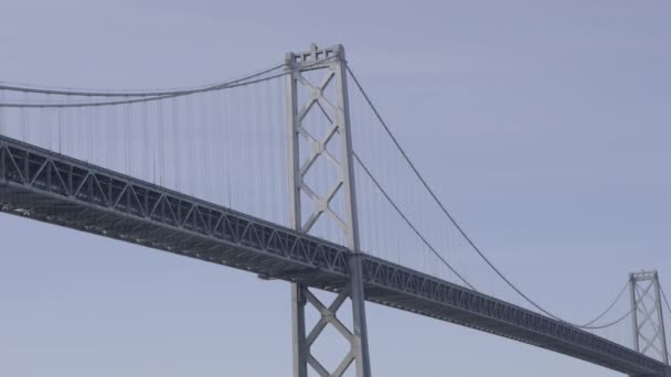 Orbiting Slow Motion Video Oakland Bay Bridge Ferry — Stockvideo