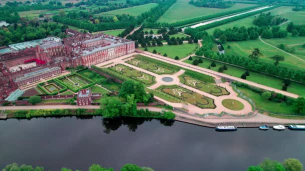 Piękne Ujęcie Pałacu Hampton Court — Wideo stockowe