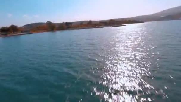Fpv Drone Shot Flying Chalkis Shipyards — Stockvideo