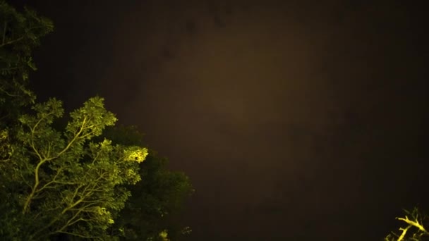Time Lapse Footage Night Sky Stars Clouds Rural Area — Vídeos de Stock