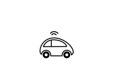 A vehicle connected to the Cloud communicates data. Internet of things and IoT concept