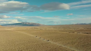A daytime view of a desert in California