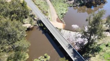 An aerial view of Seven River in New South Wales, Australia