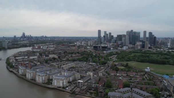 Aerial View London City Buildings — Stockvideo