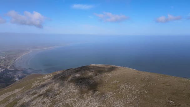 Aerial Shot Slieve Commedagh Mountains Newcastle County Northern Ireland — Stockvideo