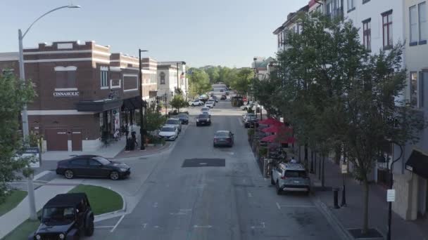 Naperville Illinois Abd Gündüz Vakti Rastgele Bir Caddenin Hava Görüntüsü — Stok video