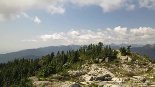 Seymour Dağı Nın Havadan Görünüşü Britanya Kolumbiyası Kanada Yazın — Stok video
