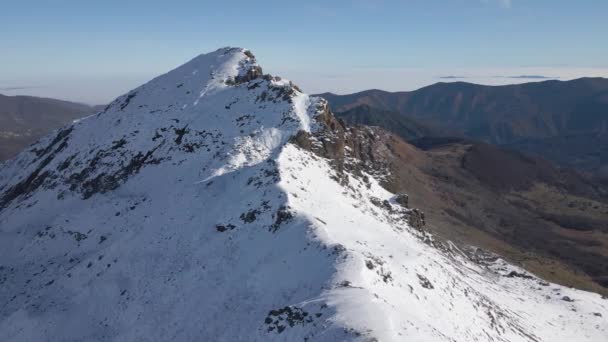 Una Bella Vista Sulle Alpi Italiane Sotto Cielo Azzurro Una — Video Stock