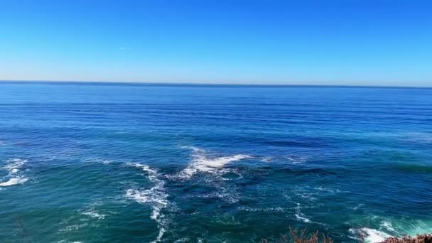 Ειρηνικός Ωκεανός Από Rancho Palos Verdes Παράκτια Πόλη Στο Λος — Αρχείο Βίντεο