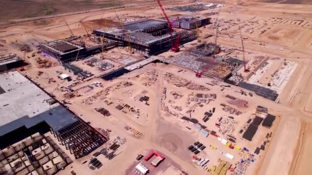Krásný Výhled Tchajwanskou Továrnu Polovodiče Mega Phoenixu Arizoně — Stock video
