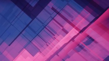 Canlı gelecekçi arka plan siber uzay veri engelleme koridoru, şeffaf soyut basit minimalizm tüneli - pürüzsüz döngü