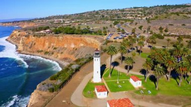 Pasifik Okyanusu, Los Angeles, Kaliforniya, ABD 'deki Rancho Palos Verdes sahil şehrinden.