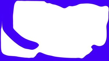 A White Abstract Fluid In Neon Blue Background. digital animation