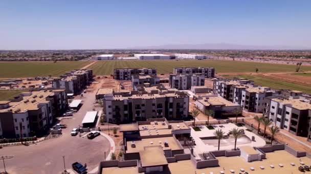 Aerial View Avondale New Apartment Buildings Arizona Usa — Stockvideo