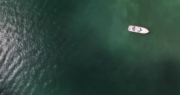 迈阿密海滩日出海高楼下城游艇俱乐部大桥海港岛无人驾驶飞机疟疾 — 图库视频影像