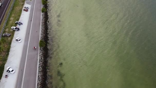 Beautiful Aerial Shot Courtney Campbell Causeway — Video