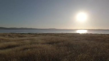 A mesmerizing view of the Lake George at sunset in Australia
