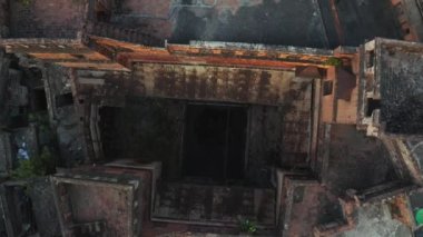 Rawalpindi, Pakistan 'daki Haveli Sujan Singh miras müzesinin insansız hava aracı görüntüleri.