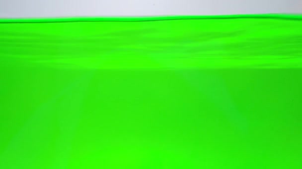 Green Texture Moving Water — Video