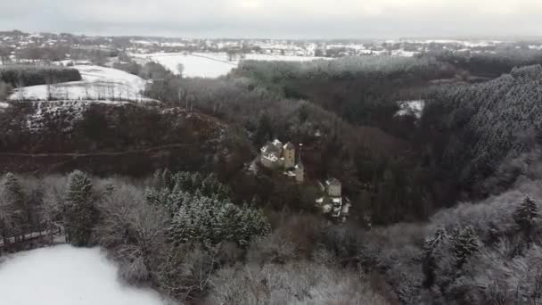 Beautiful View Mountainous Landscape Winter — Video Stock