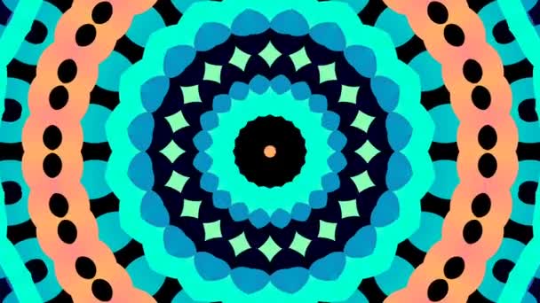 Multicolor Kaleidoscope Patterns Abstract Motion Graphics Background Unique Kaleidoscopic Animation — Stok video