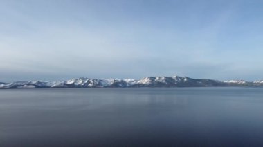 A beautiful view of the Lake Tahoe in winter