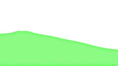 A Watercolor pastel green paint splatter animation