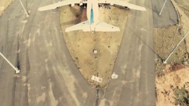 This is the newest tourist attraction in Abha - a Saudia Airlines 747 that is being made into a restaurant .Saudi Arabia