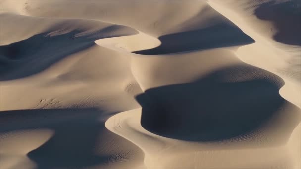 Beautiful View White Sand Dunes Glamis Imperial Country California — Stock Video