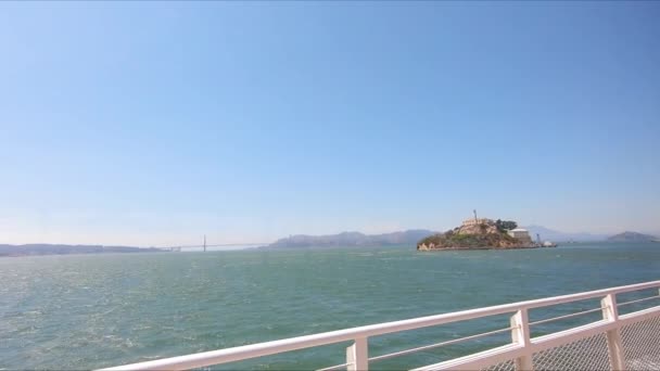 Beautiful View Alcatraz San Francisco California — Stock Video
