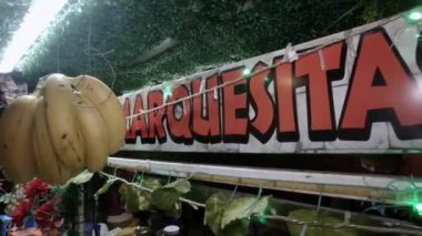 A street food Marquesitas Sign in Playa del Carmen