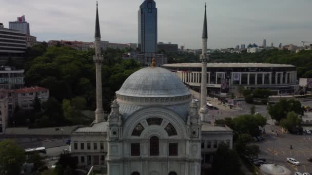 Scenic Bird Eye View Suleymaniye Mosque Istanbul Turkey — Stok video